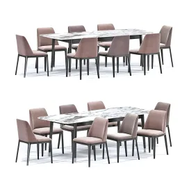 Poliform grace dining chair table